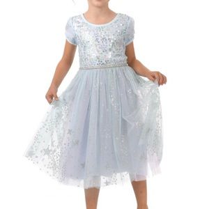 Hannah Banana Girl's Ice Princess Sequin Glitter Dress
